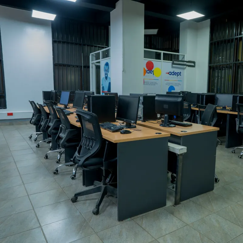 Adept's contact centre floor in Nairobi